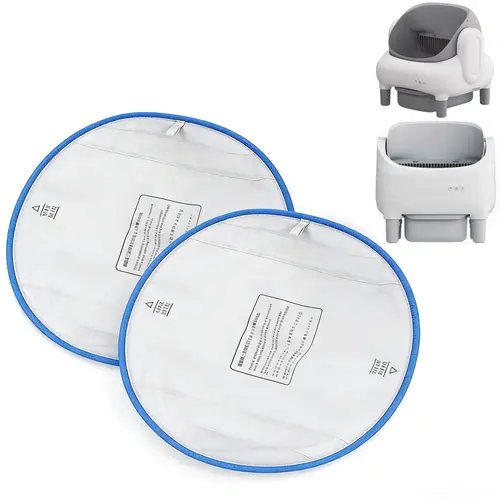 FUMOI Universal Waterproof Litter Box Liners (14.96"x11.81", 2-Pack) with PP Waterproof Coating, Automatic Cleaning Accessory, Leakproof Protection, Scratch-Resist Pad Enclosure Add-On, Protects Floor from Messes & Enables Easy Cleanup & Maintenance