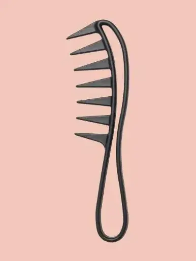 L'ANGE HAIR - Carbon Fiber Wide-Tooth Comb - Detangling Aid for Wet/Dry Hair, Hair Detangling Comb, Gentle Glide