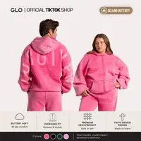 GLO Kingdom Essential Zip Hoodie | Core Collection | Christian Zip-Up Hoodie, Oversized Unisex Fit