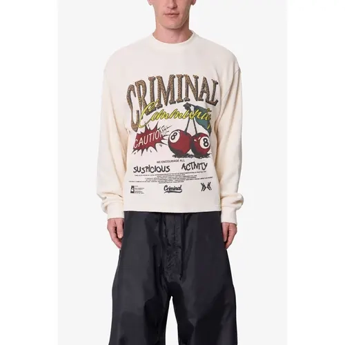 mnml Criminal L/S Thermal Shirt - White