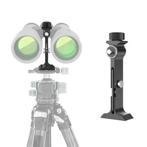 Quick Release Binocular Tripod Adapter - Arca-Swiss Compatible, Effortless Removal, Lightweight T6061 Aluminum Alloy, Compact Corrosion-Resistant Functional Mount Bracket for Large Astronomy Binoculars, Outdoor Sports Camping & Hiking Accessory