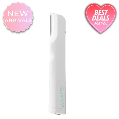 RIKI LOVES RIKI Ex Fuzz Off Dermaplaning Facial Tool with Lights - Instantly Removes Peach Fuzz & Exfoliates for Smoother Brighter Skin - Easy to Control Handle & Ultra Sharp Stainless Steel Blade