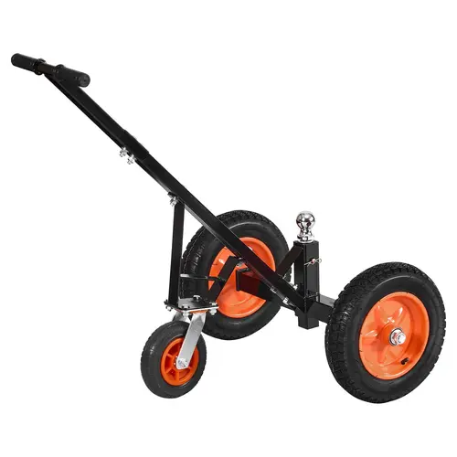 【DealsForYouDays】Heavy-Duty Trailer Dolly, 1000lbs Tongue Weight Capacity, Carbon Steel Trailer Mover with 2 inch Ball, 14 inch Pneumatic Tires, Portable Tow Dolly for Moving RV Trailer