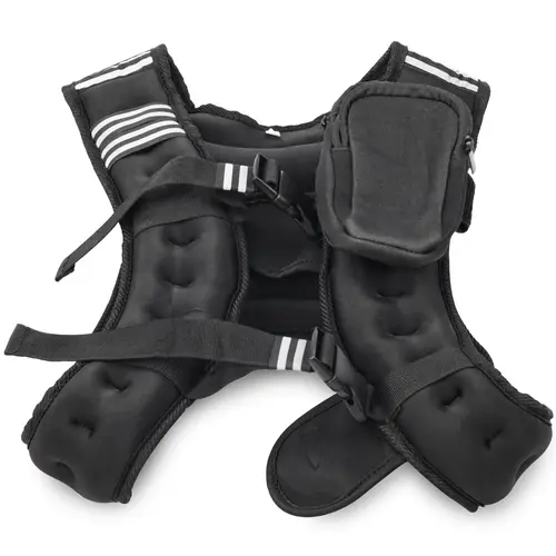 Weighted Vest, 12lb /16lb Weight Vest with Two Adjustment Straps for Men Women, Weight Vests with Reflective Stripe for Strength Training, Running, Jogging, Walking