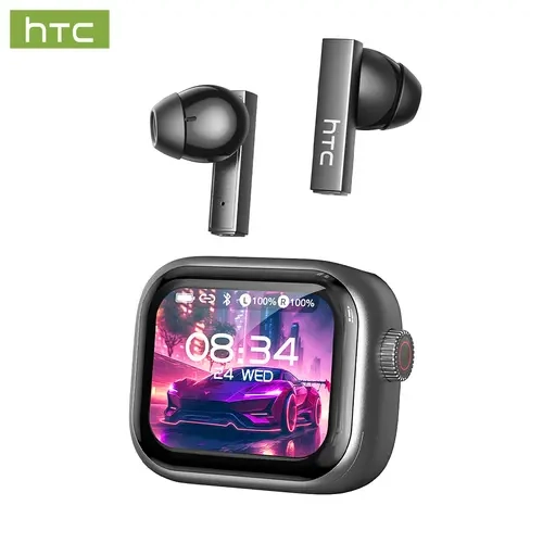 HTC NE40 Wireless In Ear Earbuds - Bluetooth 5.4, LED Display, High Fidelity Sound, Sweat-Resistant Waterproof Electronic Headset, Built-In Mic, Noise Isolation, In-Ear Mic Calls, High Quality Headphones, Suitable for Sports, Office Use