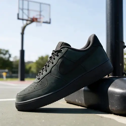 Nike Air Force 1 Low '07 WB Triple Black Nubuck Men's CJ9179-001 New