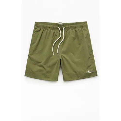 Pacsun Men's Green Collegiate 6.5" Swim Trunks