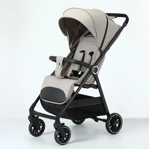 Lightweight Baby Stroller, All-Round Stroller for Babies 0-3 Years Old: One-Click Fold, Zippered Extended Sun Canopy, Only 11.68 lbs, Features Large Storage Basket,  Suitable for Travelling #DealsForYouDays