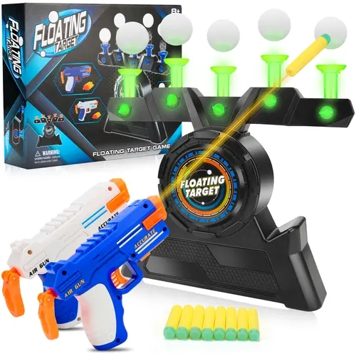 Hover Shot Floating Ball Target Shooting Toy - Nerf Gun Compatible Sports Kids Toy Set with Gun, Targets, Darts - 5+ Years Unique Cool Birthday Teen Boy Gift