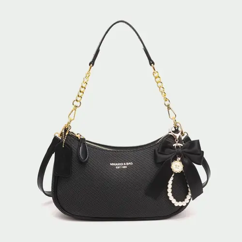 Women's Vintage PU, Fashion Chain Breadbag, Embellished Shoulder Bag, Fashionable Shoulder Bag, Trendy Crossbody Bag, Casual Commuter Bag, Commuter Office Streetwear, Perfect Gift, Pure Color, Crossbody Shoulder Handbag, Ideal for Daily Use #GLOBAL PICKS