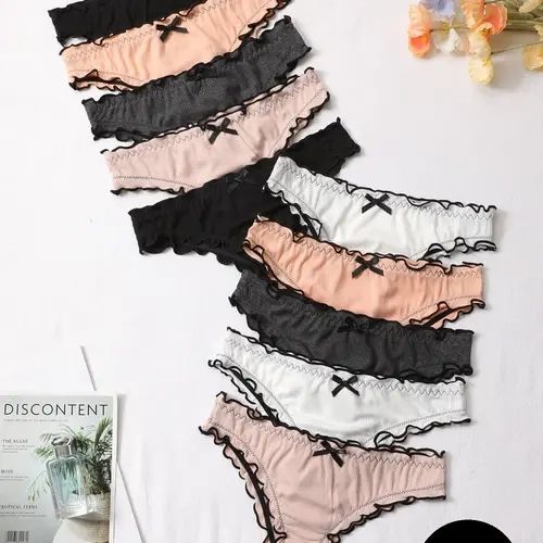 Women's Underwear Set, Breathable Fabric, Comfortable Fit, S-Xxl Sizes Available, Ideal for Daily Wear & Various Occasions, Soft Breathable Fitted Knicker Panties, Casual Comfy Panty, Soft Intimates