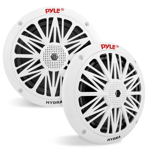 6.5 Inch Marine Component Speakers | 2-Way 200W Waterproof Boat Audio Speakers with Full Range Stereo Sound - Includes Wire & Mounting Hardware - Ideal for Outdoor & Off-Road Vehicle Use