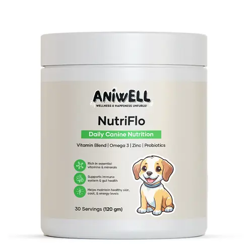 Aniwell NutriFlo for Dogs: Premium Multivitamin and  Nutritional Supplement for Dogs Daily Canine Wellness