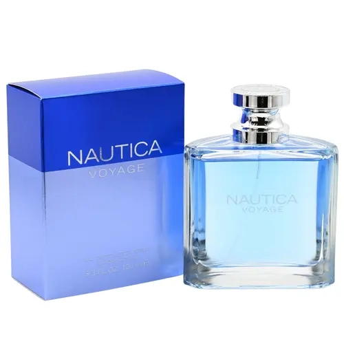 Nautica Voyage Men's Eau de Toilette (EDT) Cologne - 3.4 fl oz Marine Woody Fragrance with Cedarwood, Lotus Accord, Breezy Ocean Vibe, Aromatic Woody Fragrances, Daily Wear Perfumes, Men's Cologne, Mens Gifts, 3 to 3.9 fl oz Fresh Confidence Beauty Gift