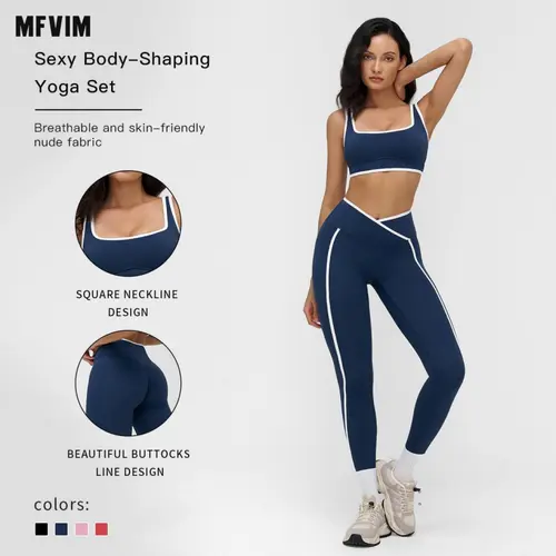 Women's Solid Color Cut-Out Backless Camisole Top & High-Waist Leggings Athletic Tracksuit Set, Sporty Comfortable Breathable Outfits for Yoga, Gym, Workouts, Running, Valentine's Day Gift for Girls, Ladies' Summer Sports Wear