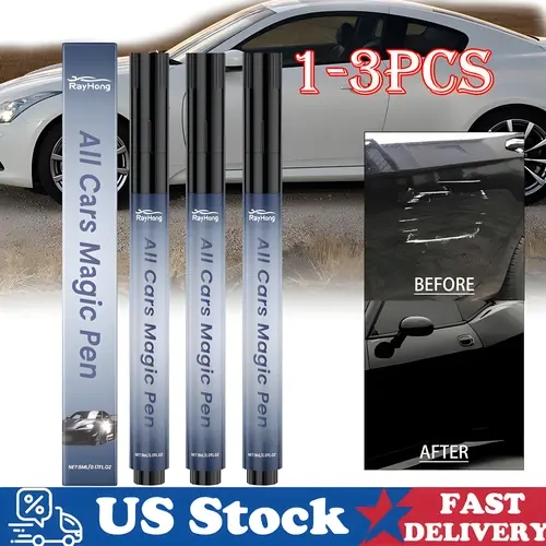 Magic Car Scratch Removal Pen - Auto Paint Touch-Up Tool for Quick Scratch Repair and Restore Clarity, Car Essentials, Car Accessories