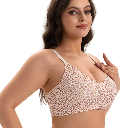 Lusait Lace Jelly Bra Bralettes for Women Pullover Bra Seamless Wireless Deep V Racerback Comfort Padded Everyday Tshirt Bra tiktokshopspringglowup summerwins,summerwins