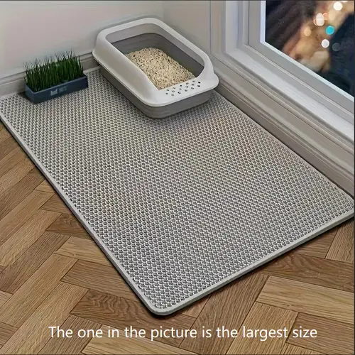 Extra Large Honeycomb Cat Litter Mat Trapper - Floor Protector for Floor Protection, Less Litter Spread