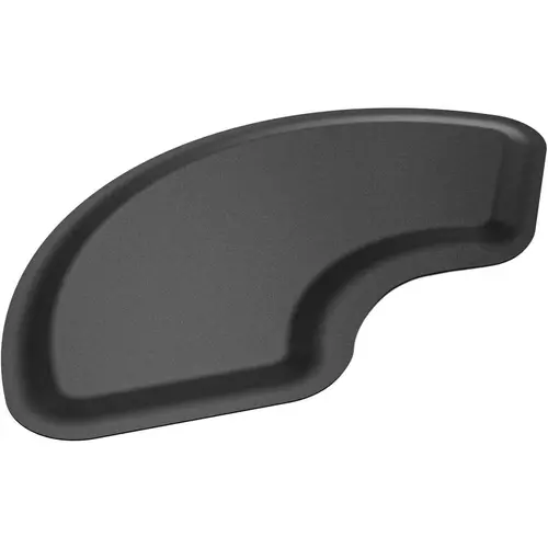 OmySalon Sturdy Adjustable Anti-Fatigue Cushioned Salon Floor Mat - 0.5in Thick Foot Support Pad with Round Cutout, Reduces Pressure on Feet for Hair Stylists, Modern Commercial Spa Furniture Equipment
