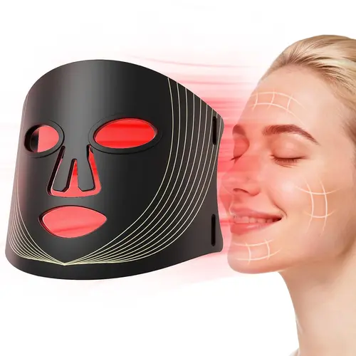 FSA Eligible Red Light Therapy Firming Care Mask - Unisex Unscented Skincare Tool, Clean, Firming-Lifting Effects, Conditioning, Safe and Comfortable Materials, Normal Skin Support, Compact Portable, Reduces Stress & Relaxation