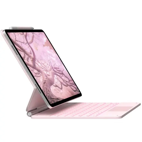 Typecase Edge Magnetic Lightweight Adjustable Tablet Keyboard Case for 13-in iPad Air (M3/M2,2025/2024,A1876) & 12.9-in iPad Pro (6th/5th/4th/3rd Gen,A1983) - 11-Color Backlight, Multi-Touch Trackpad, Pencil Holder, Floating Stand, Tablet Accessories