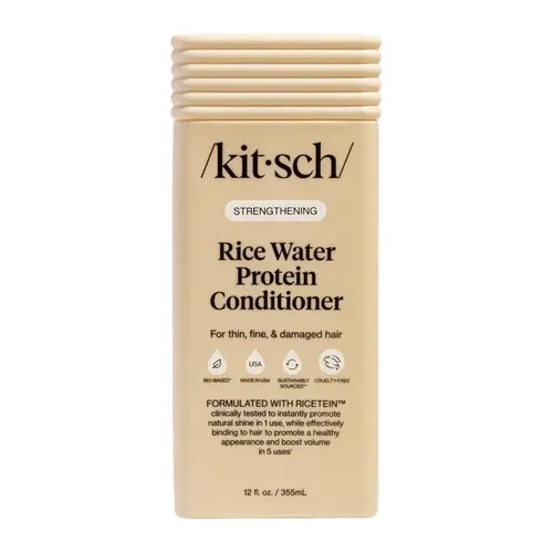 Kitsch Strengthening Rice Water Conditioner Haircare Hair Thickening Shampoo
