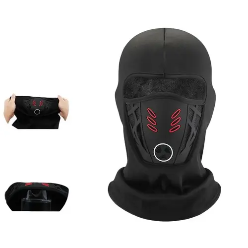 HOMUG Synthetic Thermal Winter Balaclava Ski Mask - Windproof, Dust-Proof, Breathable Full Face Cover Thermal Wear for Adult Men - One Size Synthetics Mask for Outdoor Skiing, Motorcycling