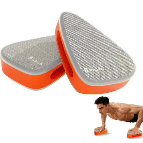Soulyis Ergonomic Push Bars - Home Gym Equipment for Strength Training, Wrist Pain Relief, Lightweight, Flexible, Non-Irritating Grip, Perfect Fit for Palm, Support for Sliding/Crawling Workouts