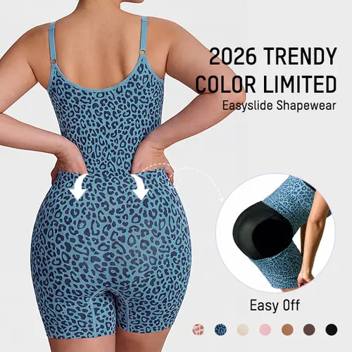 SHECURVE Easyslide Plus Size Shapewear Tummy Control Bodysuit Butt Lift Seamless Full Body Shaper Faja with Adjustable Straps & Breathable Mesh Fabric for Everyday Wear
