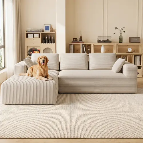Configurable Sofa Sets - L-Shape Convertible U-Shape Couch with Multiple Modules, Space-Saving Loveseat, Living Room Sofa Solution for Home Use