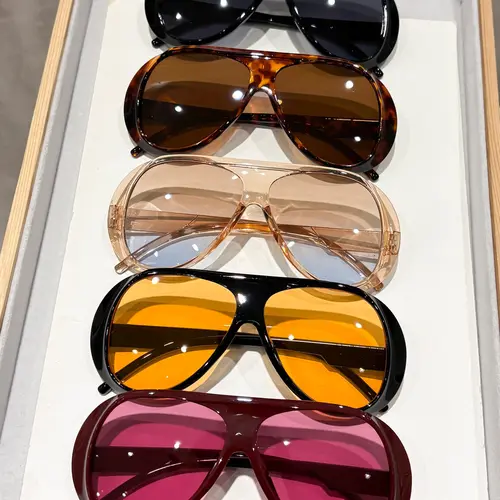 5 Pairs Y2K Street Style Women's Plastic, Trendy Casual Leopard Pattern Sunglasses, Trendy Shades, Perfect for Beach Vacations, Driving and Night Out, Stylish Accessories for Every Occasion, Summer Trendy Sunglasses