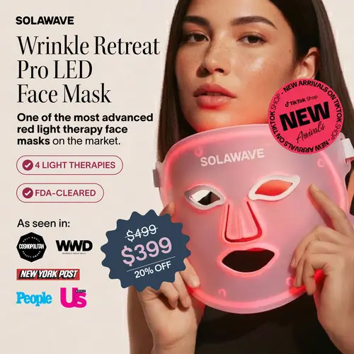 FDA-Cleared LED Face Mask with Red Light Therapy –  Infrared & Amber Light, LightBoost Eye Cream + Face & Neck Serum Set