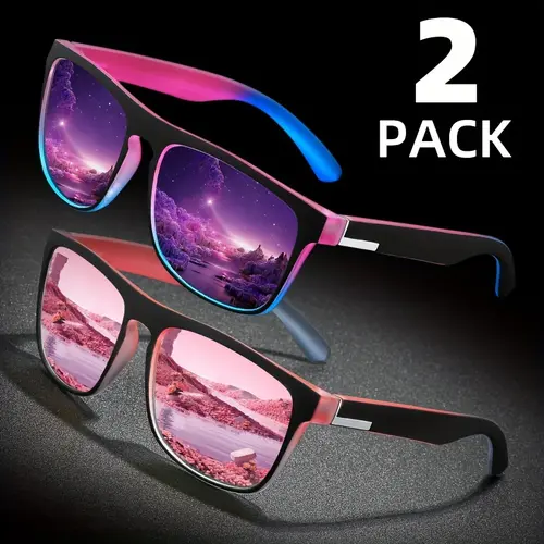 Women's Trendy Classic Square Bold Colored Frame Styling Sunglasses - Oversized Solid Composite Frames, Quality TAC Lenses, Metal Hinges, UV Protection, Lightweight, Semi Rimless, for Couples/Friends, Casual/Festival Use, Adult Female Fashion Accessory