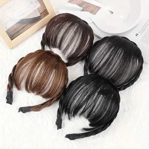 Women's Soft Hair Braid Fashion Headband - Elastic, Secure Fit, Comfortable, Lightweight, Easy-to-Remove, Chic Accessories for Women, Christmas Festive Look, Easy Style Casual Wear