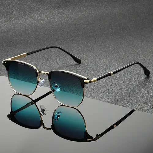 Fashion Vintage Square Sunglasses for Adults, Brand Metal Frame Eyewear, Men's Accessories, Accessories Adults,summeroutfits,vacationoutfits,beachoutfits