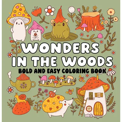 Wooden Theme Coloring Book for Adult Enthusiasts - Bold and Easy Design, Woodland Adventure Option, Office Stationery Art Supply