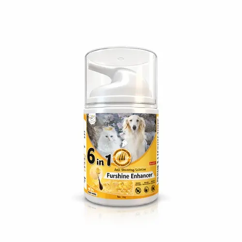 Cassiel Pet 6-in-1 Biotin Anti-Hair Loss Formula Add high levels of D-biotin Smoothens Promotes Healthy Skin Shiny Coat Strong Joints Simple and Convenient Add to Food or Feed Directly Rich in Fish Oil and Essential Vitamins Suitable for Cats and Dogs fat