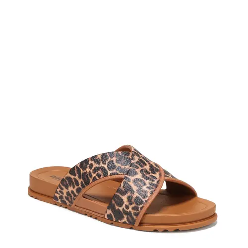 DR. SCHOLL'S SHOES Women's Slide Sandals Casual Beach & Pool - Flexible PVC Crisscross Upper, Foam Anatomical Footbed, Lightweight PVC Sole, Open Toe, 0.875in Heel, Comfortable Everyday Sandals