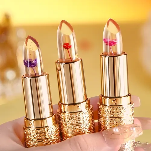 Women's Color Changing Lipstick - 1 Box Oil-Free Long-Lasting Daily Makeup Cosmetic with Moisture, Glossy Shine, Gentle Balm, Lipgloss & Hydrating Plumping Oil (Lip Treatment)