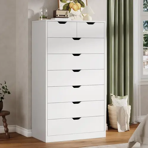 Sikaic Tall 8 Drawers Dresser, Modern Chest of Drawers for Bedroom, Closet Dresser with Drawers for Living Room, Entryway, Hallway Clothing Storage Cabinets, Home Furniture Christmas Gifts cozy home familyfun [TikTokShopblackfriday]