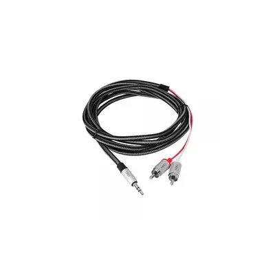 SIIG CB-AU0F12-S1 6.56 ft. Woven Fab RCA Stereo Cable Male to Male