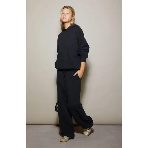 Pacsun Women's Black Ultra Soft Fleece Core Washed Baggy Sweatpants