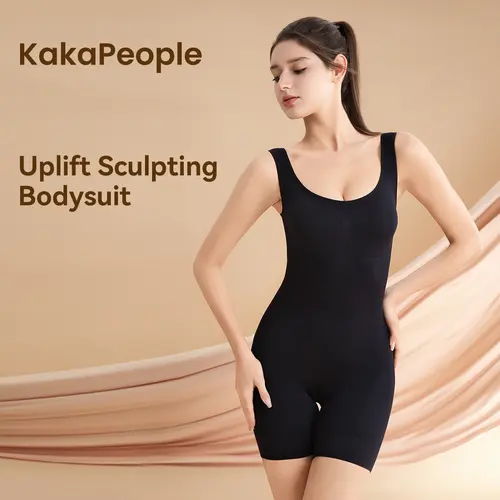 KKPeople Women's Tummy Control Bodysuit Shapewear, Body Sculpting Compression, Minimalist Shapewear, Lift & Smooth Your Curves Effortlessly.