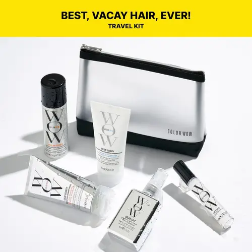 Color Wow Best Vacation Hair Ever Travel Kit with FREE Bag