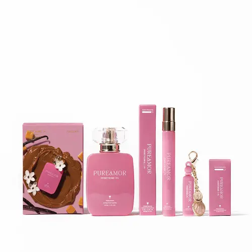 PUREAMOR Sweet Rome P4 Phthalate-Free Women's Pheromone EDP - Multi-Size Minis (2ml/12ml/30ml) with Flirty Jasmine Cloud, Sweet Vanilla Scent, Caramel Woody Dry Notes, Estratetraenol Allure, Fruity Floral Sensual Scent for Daytime Wear