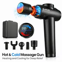 AERLANG Massage Gun with Heat and Cold,Deep Tissue Massage Gun, Back and Neck Massager for Pain Relief,Muscle Percussion Massager,Handheld Messager with 7Heads&Silent Birthday Gifts for him