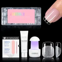 Aillsa StayBond Press On Nail Kit with Gel Glue & UV Lamp – Strong Hold, Salon Finish, Long-Lasting DIY Salon Nails at Home,DealsForYouDays, Nail Care, Diy Manicure Kit