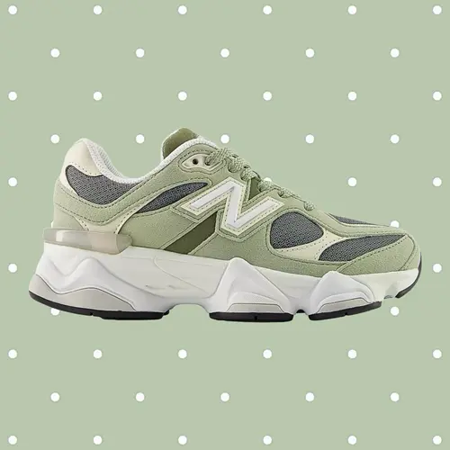 NEW BALANCE Women's 9060 Matcha Athletic Walking Sneakers - Lace-Up Shoes for Women, Breathable Mesh Upper, Classic Laces for Fit Tuning, Ankle Cushion, True-to-Size Comfort, Trendy Walking Fashion Sneakers, Breathable Runner Flat