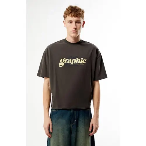 Pacsun Men's Graphic Cropped Boxy T-Shirt