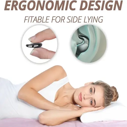 INSONIXN Wireless In-Ear Sleep Headphones - Active Noise Cancellation Waterproof Wireless Earbuds, Ergonomic Ultra-Slim Bluetooth Headset with 45Hz-50kHz HIFI Sound, Cable Management for Side Lying Sleepers